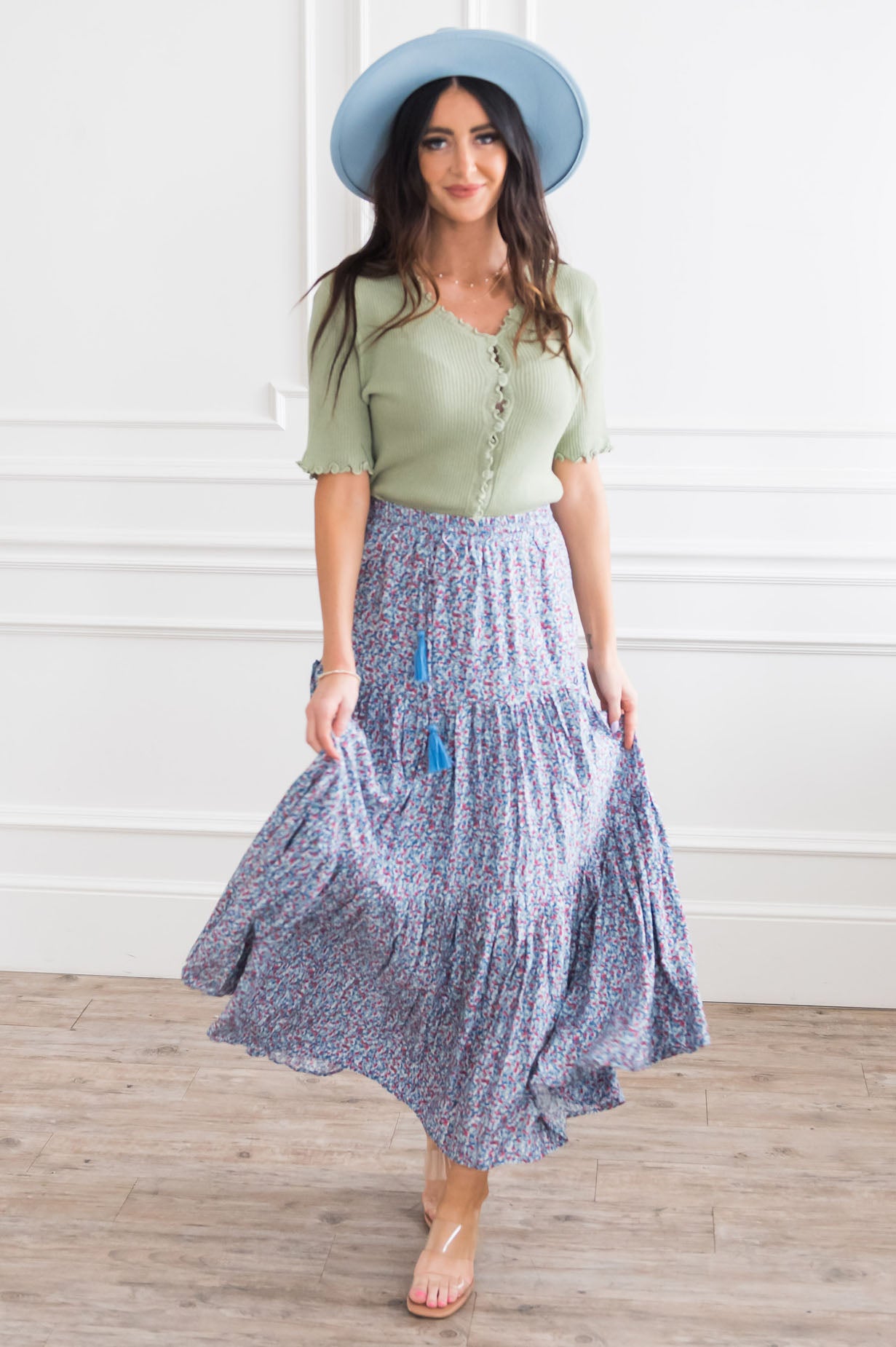 Joy Is Forever Modest Tier Skirt Skirts vendor-unknown 