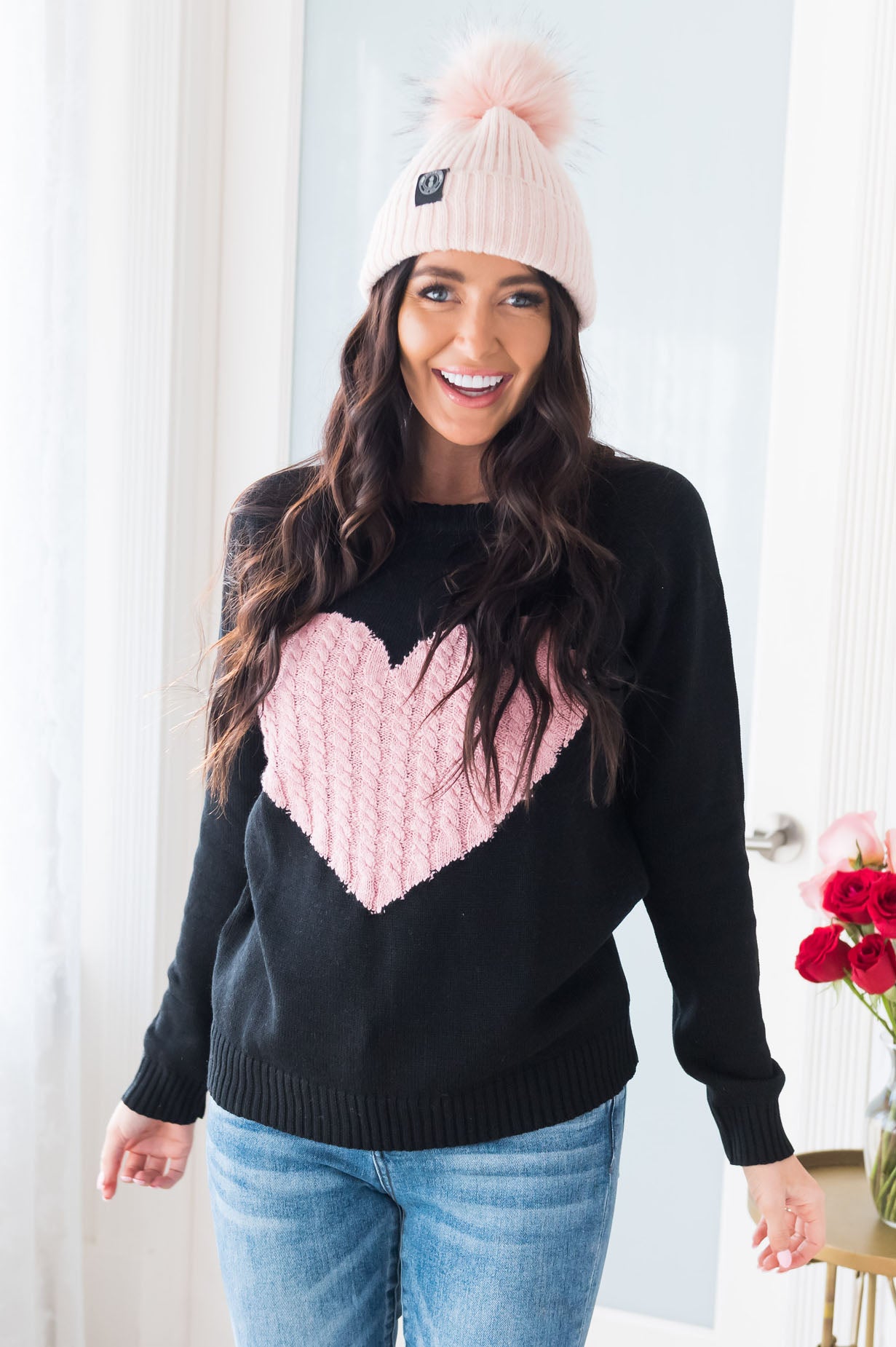 I Heart You Modest Sweater Modest Dresses vendor-unknown 