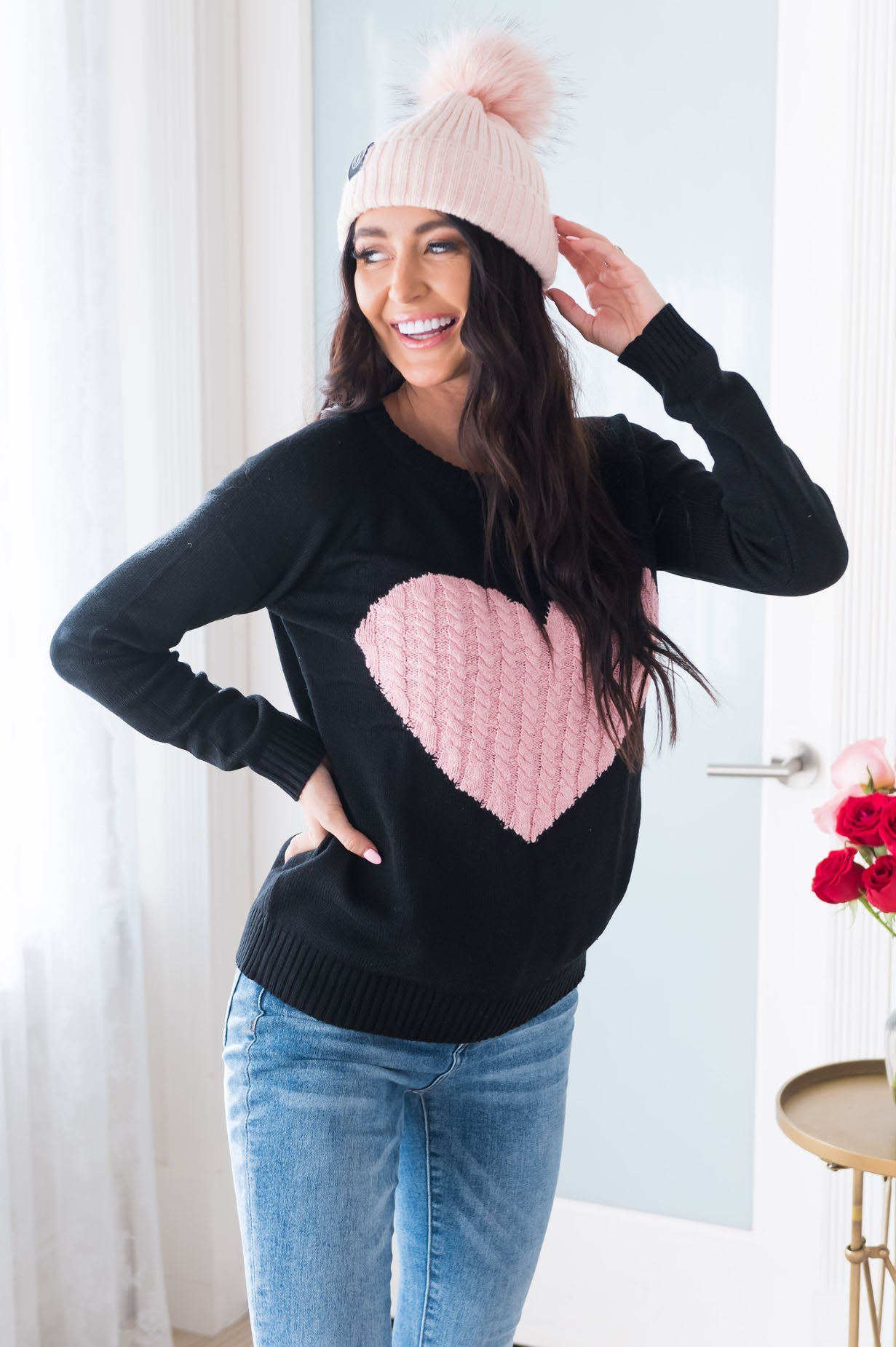 I Heart You Modest Sweater Modest Dresses vendor-unknown 