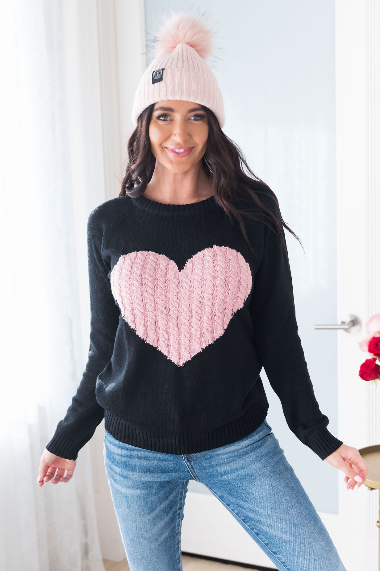 I Heart You Modest Sweater Modest Dresses vendor-unknown 