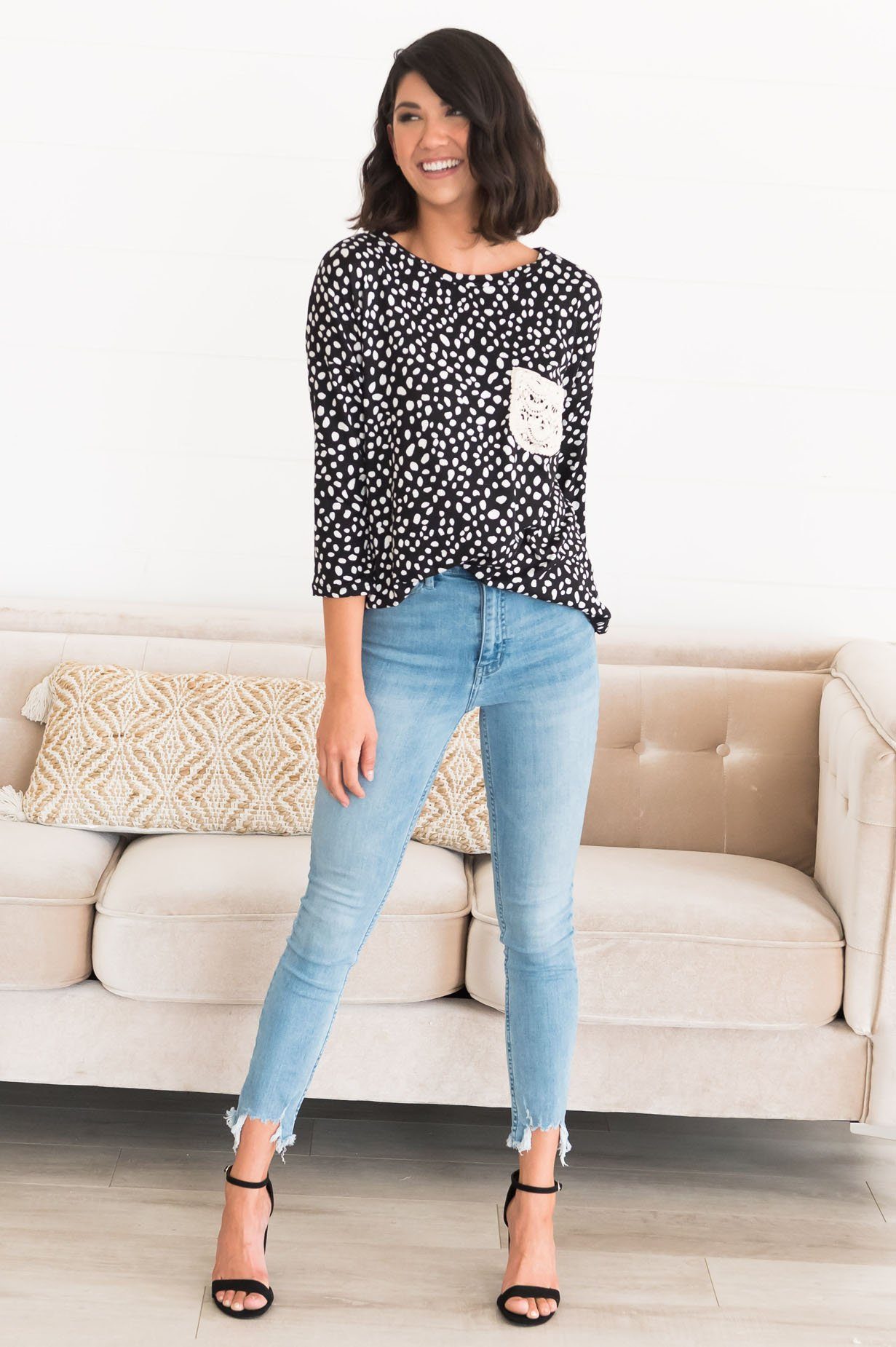 Irresistible Charm Modest Blouse Modest Dresses vendor-unknown 