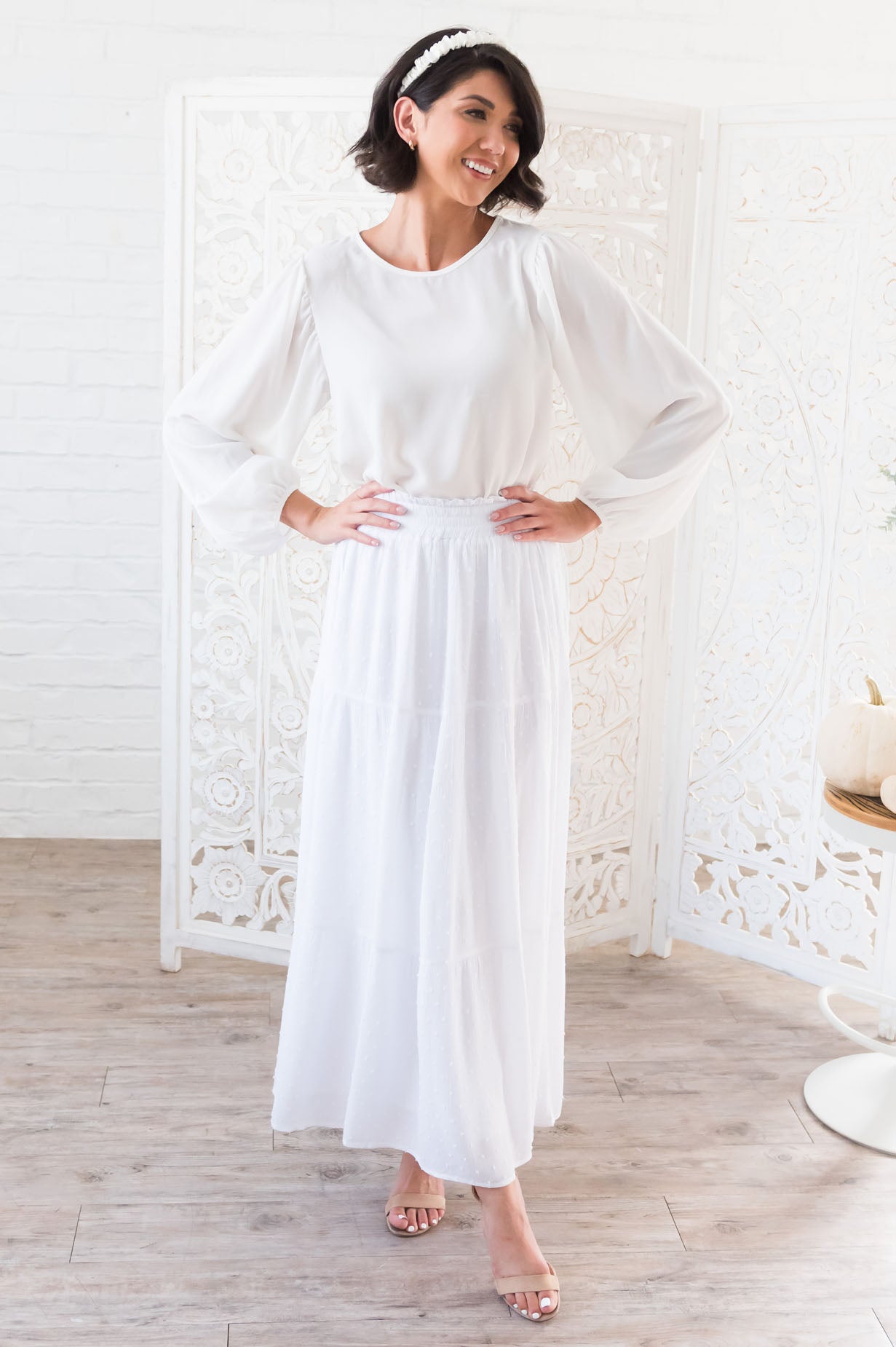 Happiness Is All Around Modest Skirt Skirts vendor-unknown 