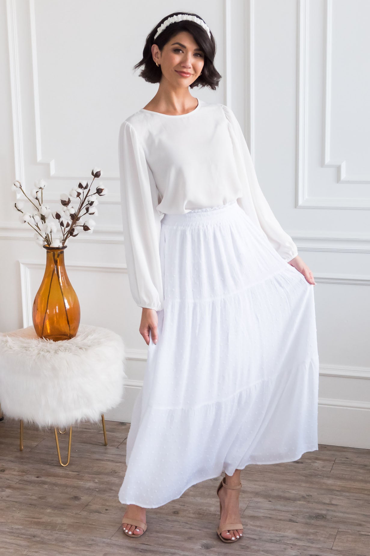 Happiness Is All Around Modest Skirt Skirts vendor-unknown 