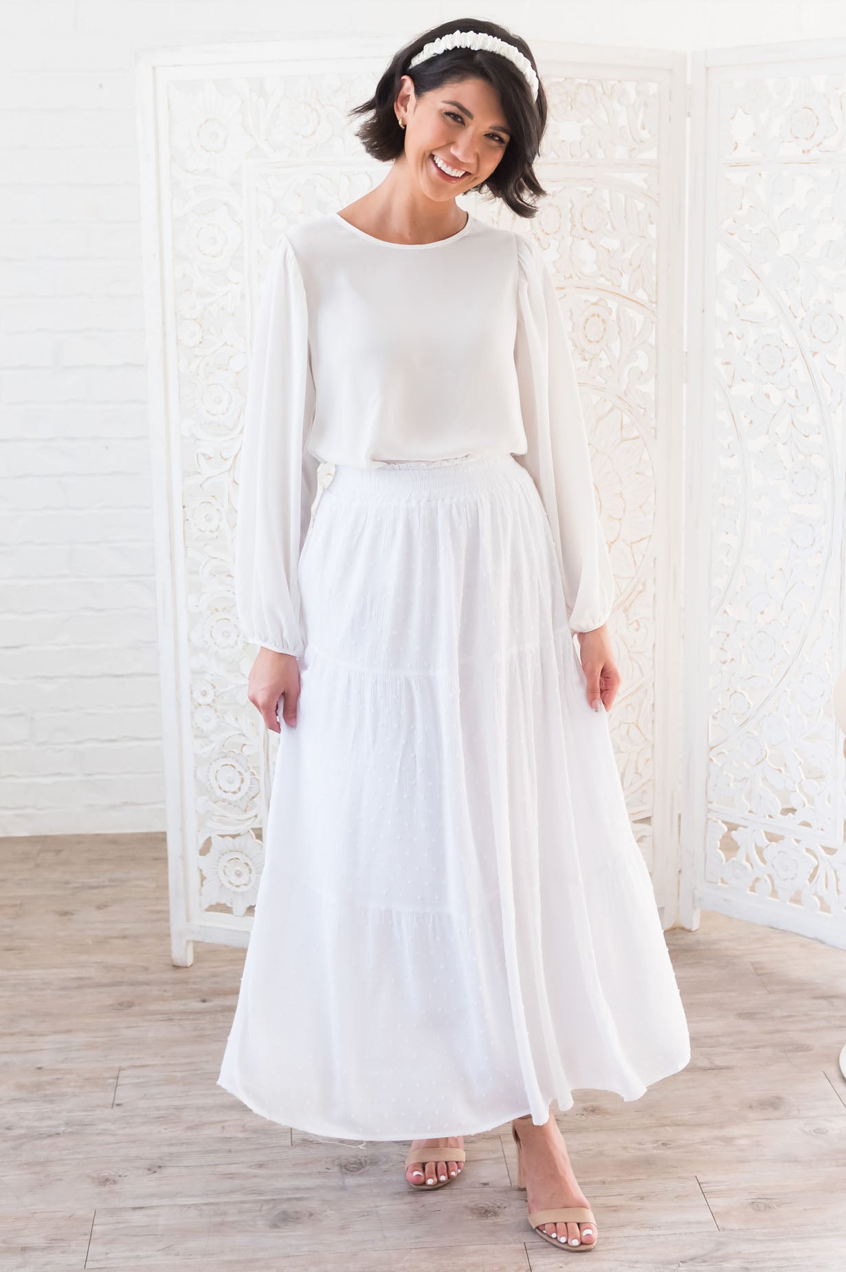 Happiness Is All Around Modest Skirt Skirts vendor-unknown 