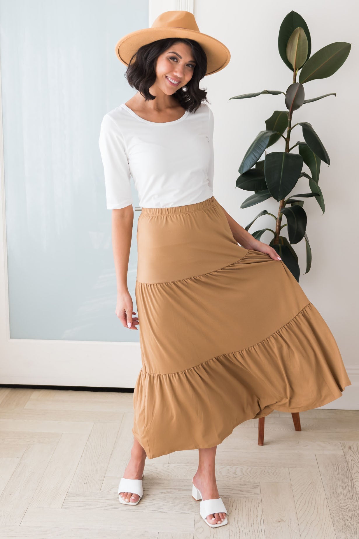 Autumn Delight Modest Maxi Skirt Skirts vendor-unknown 