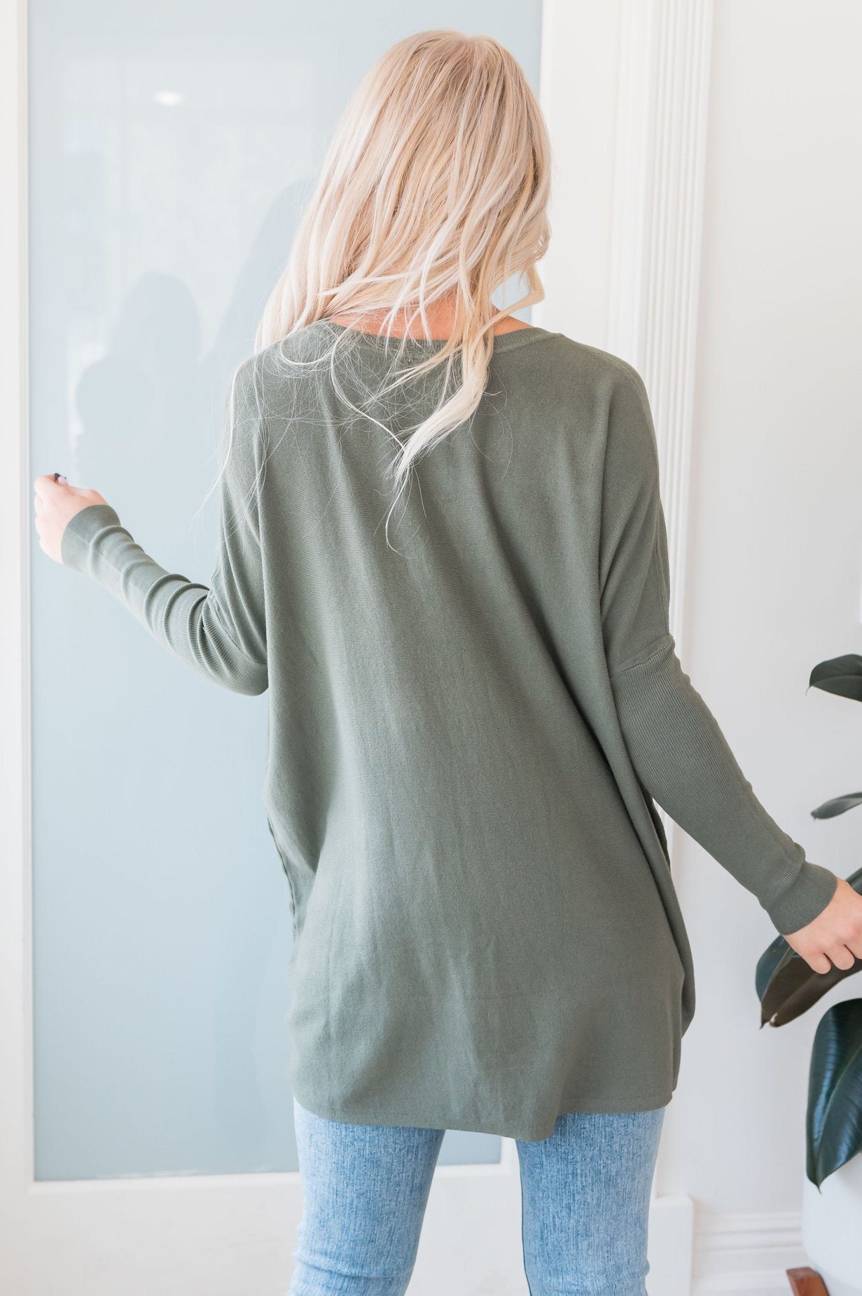 Casual Chic Modest Oversize Sweater Tops vendor-unknown 