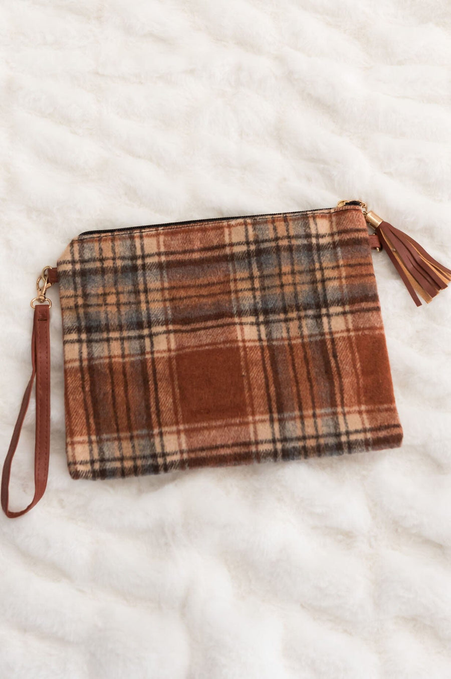 Everything You Need Plaid Clutch Accessories & Shoes Leto Accessories 