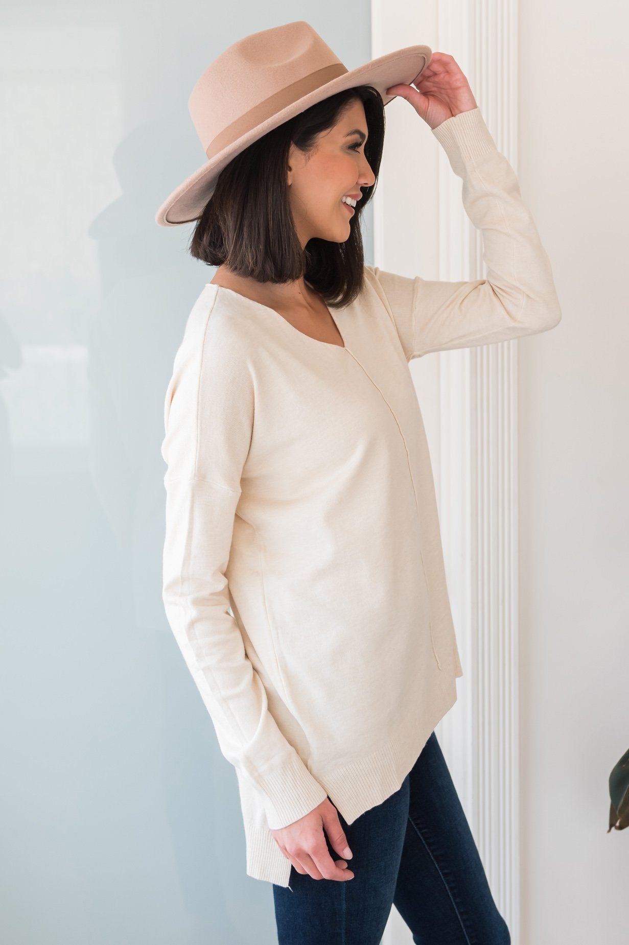 Harvest Season Modest Sweater Tops vendor-unknown 