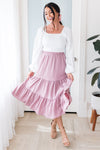 Happy Is Forever Modest Tier Skirt Skirts vendor-unknown