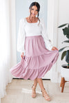 Happy Is Forever Modest Tier Skirt Skirts vendor-unknown