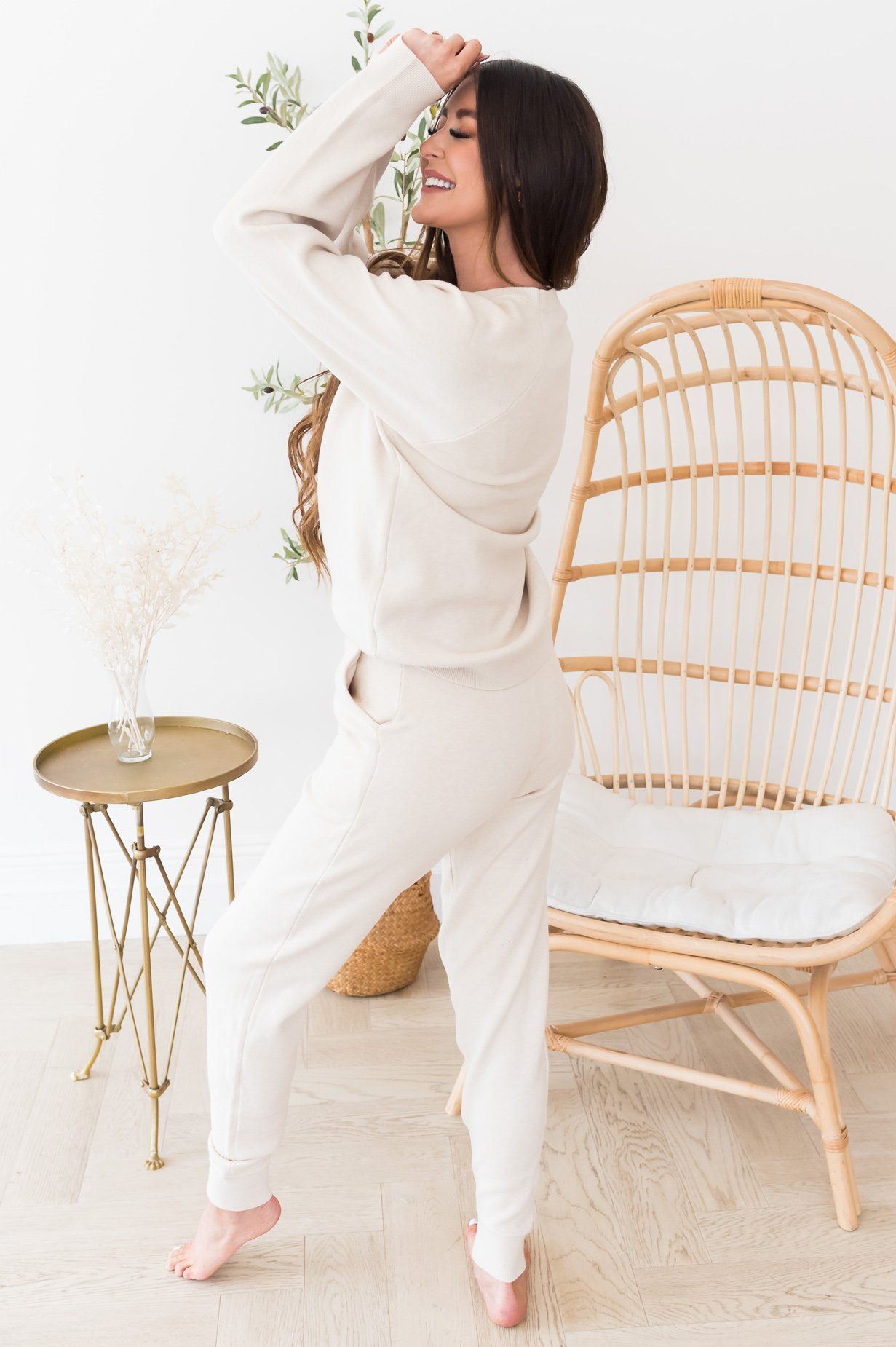 Lounging Late Modest Lounge Set Tops vendor-unknown 