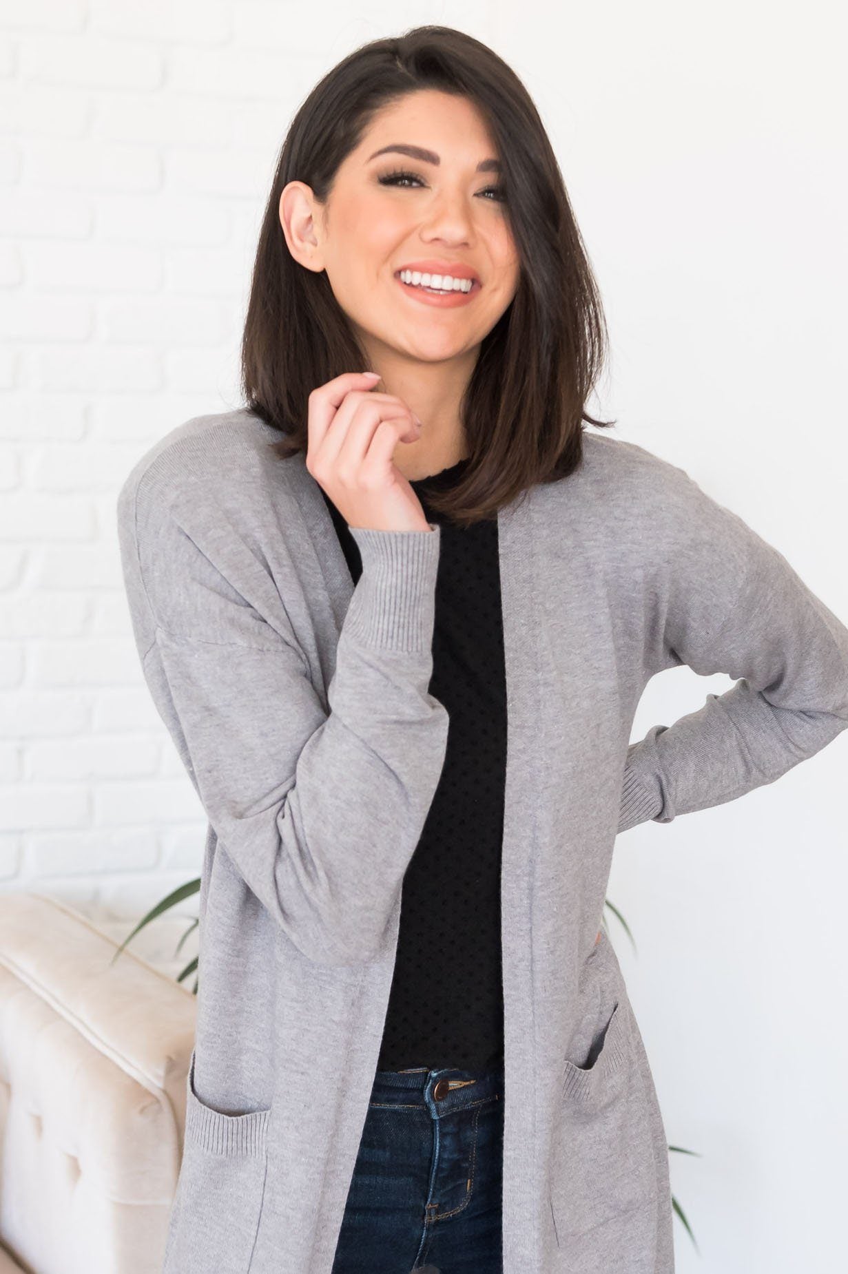 Autumn in the Air Pocket Cardigan Modest Dresses vendor-unknown 