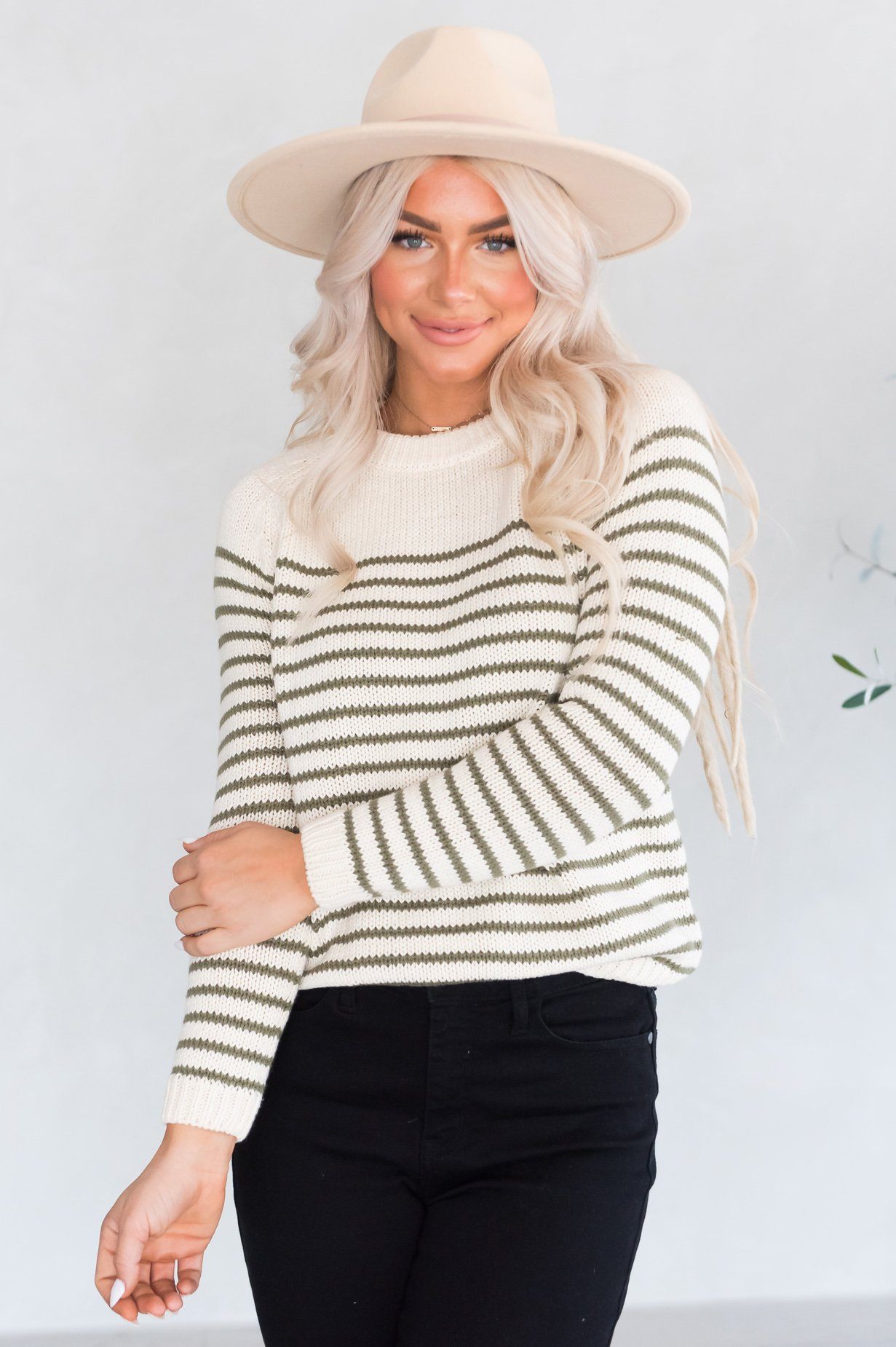 Perfect Evening Modest Sweater Tops vendor-unknown 