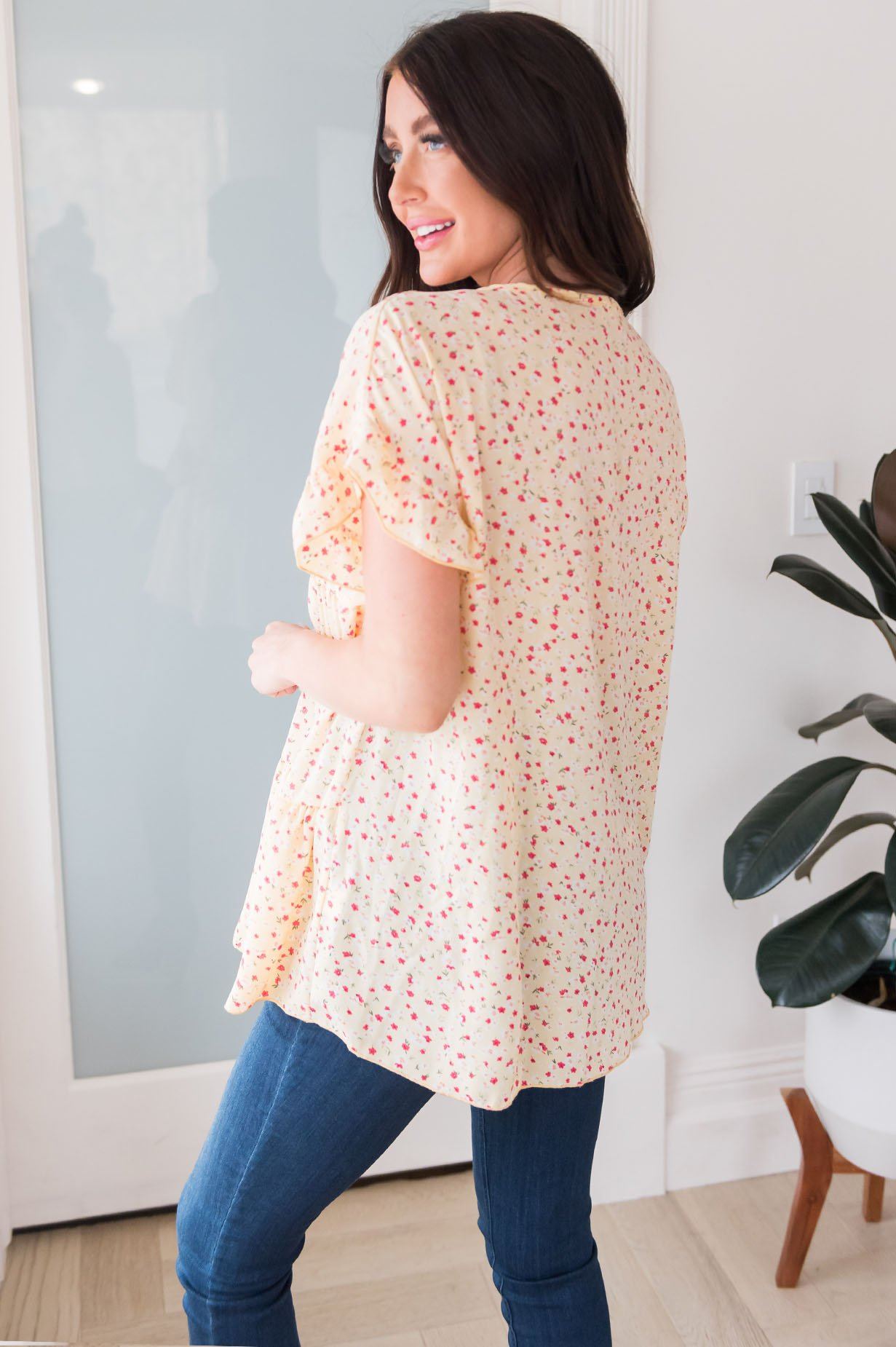 Sweet Success Floral Blouse Modest Dresses vendor-unknown 