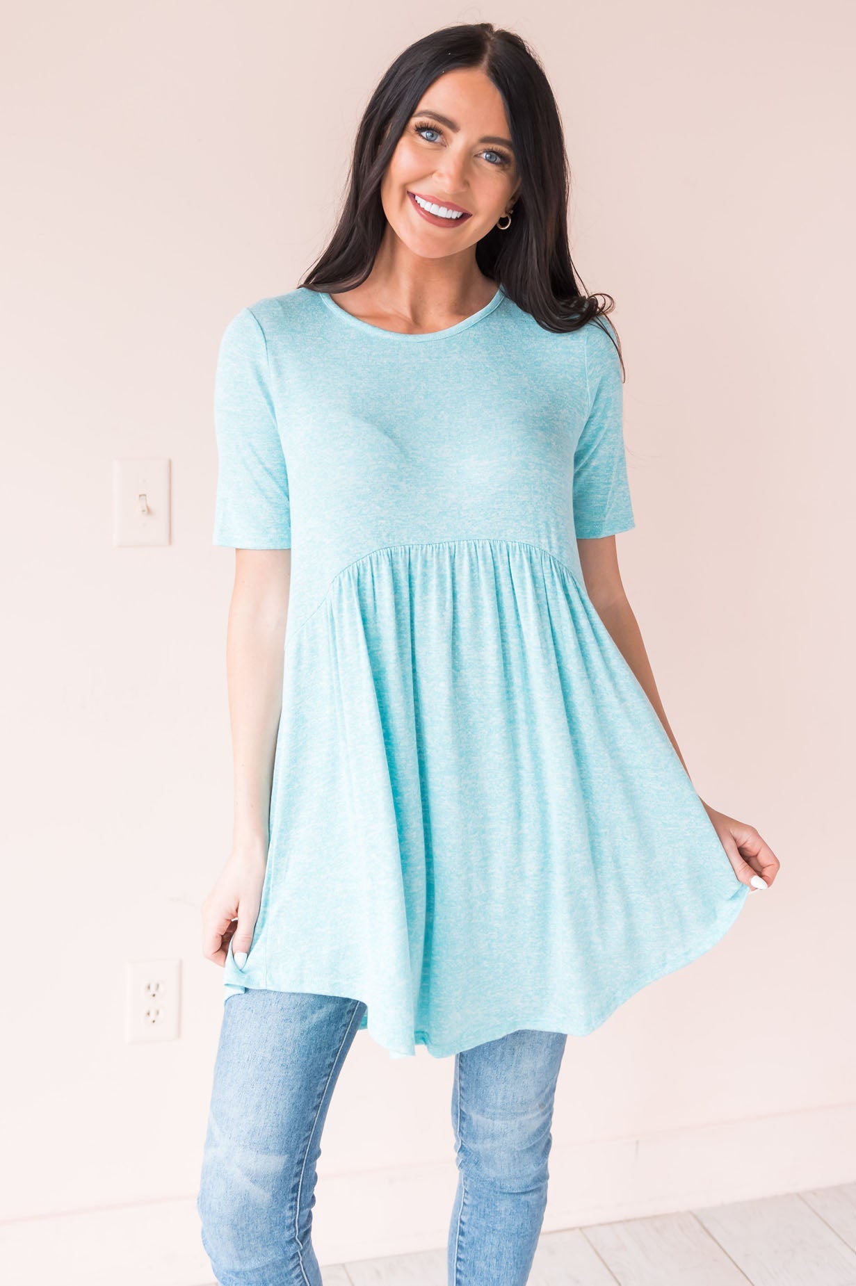 Sweet Hello Modest Baby Doll Top Modest Dresses vendor-unknown 