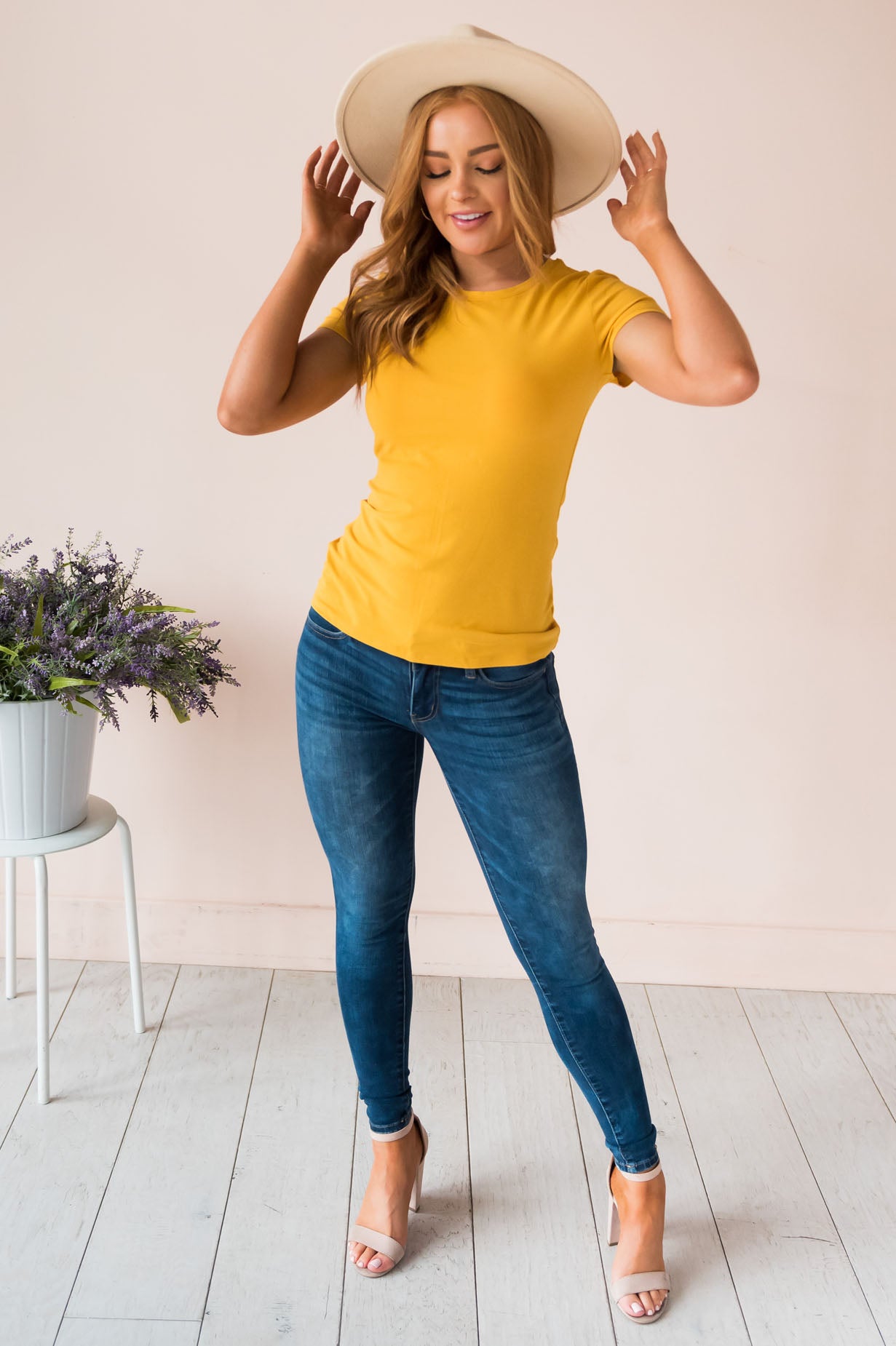 Casual Dreamer Modest Crewneck Tee Modest Dresses vendor-unknown 