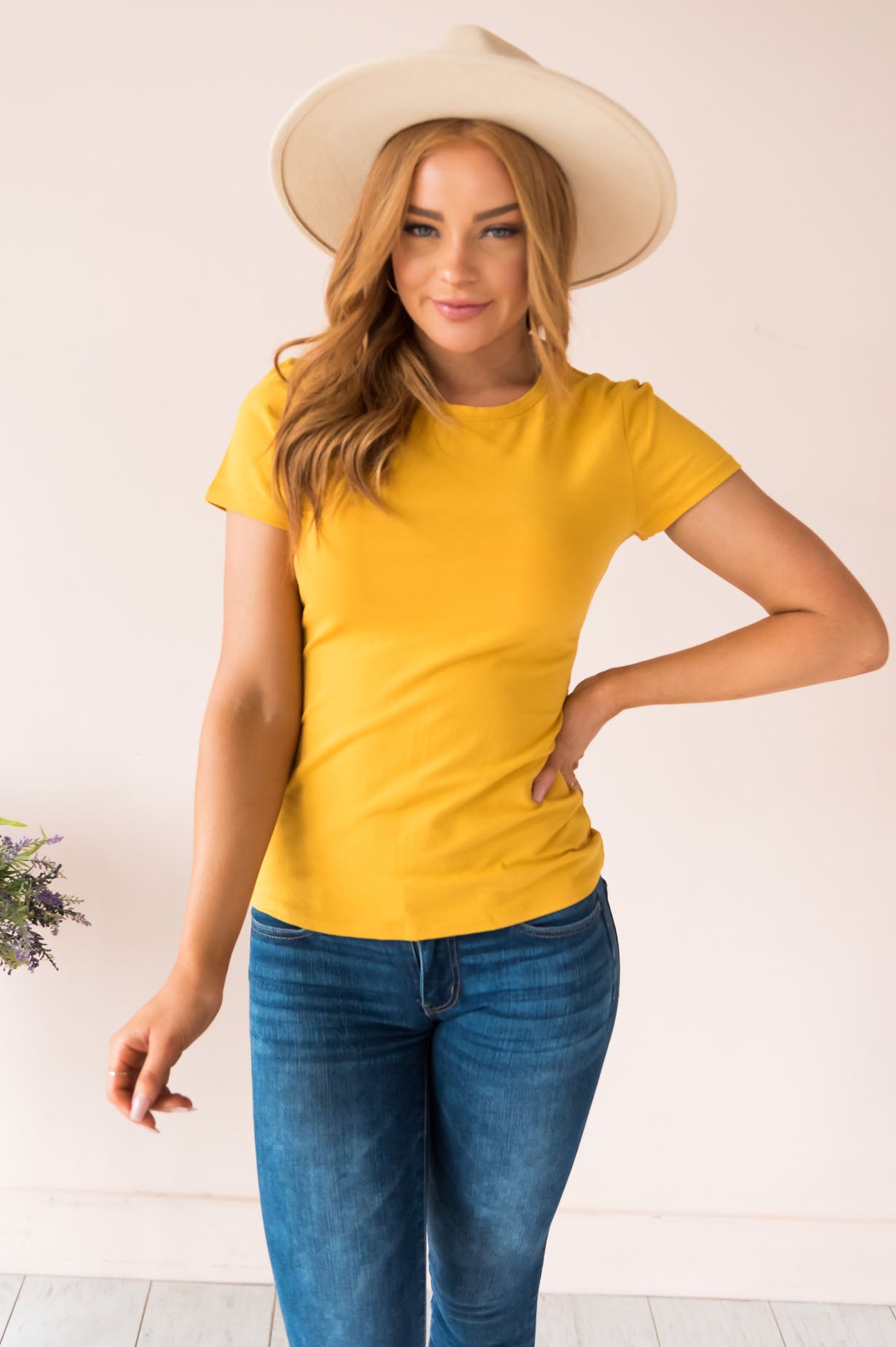 Casual Dreamer Modest Crewneck Tee Modest Dresses vendor-unknown 