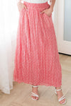 Ditzy Floral Textured Maxi Skirt Modest Dresses vendor-unknown