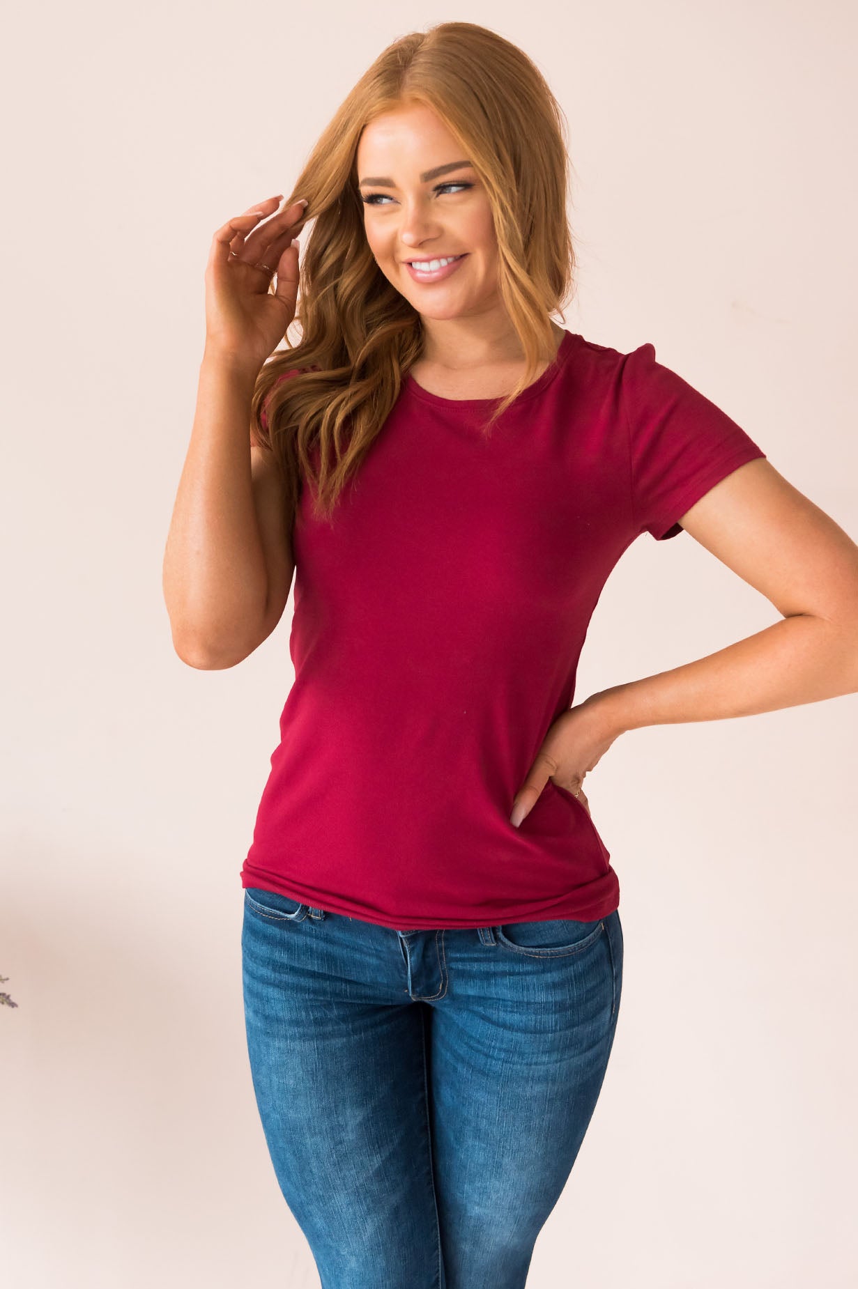 Casual Dreamer Modest Crewneck Tee Modest Dresses vendor-unknown 