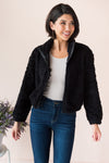 Let's Get Cozy Modest Fuzzy Zip Up Jacket Modest Dresses vendor-unknown