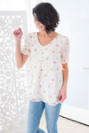 Stay Blooming Modest Floral Top Tops vendor-unknown