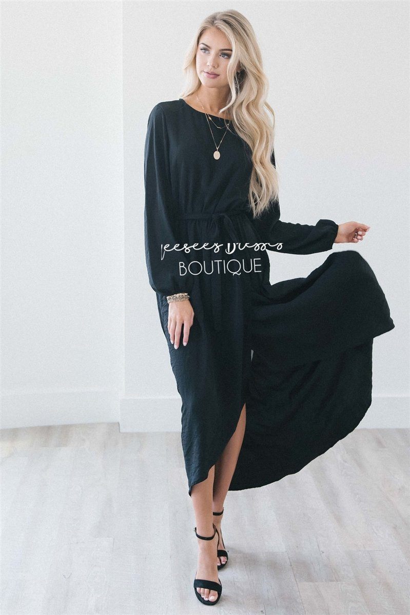 The Maleah - Long Sleeves Modest Dresses vendor-unknown 