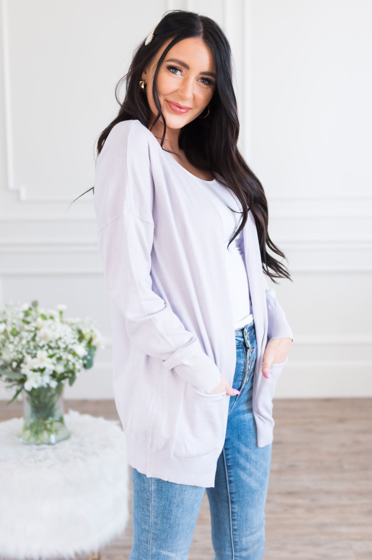 Spring Showers Ahead Modest Cardigan Modest Dresses vendor-unknown 