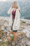 Over Sized Crochet Knit Cardigan Tops vendor-unknown