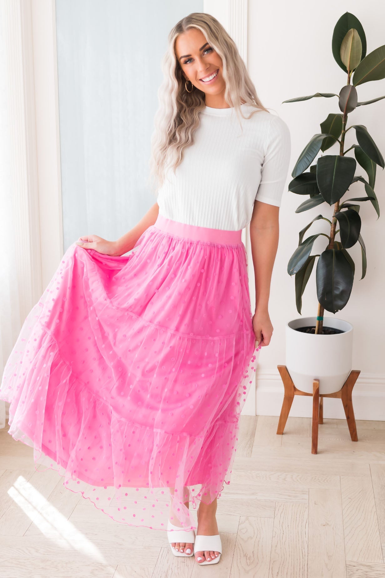 Twirling Beauty Modest Tulle Skirt Skirts vendor-unknown 