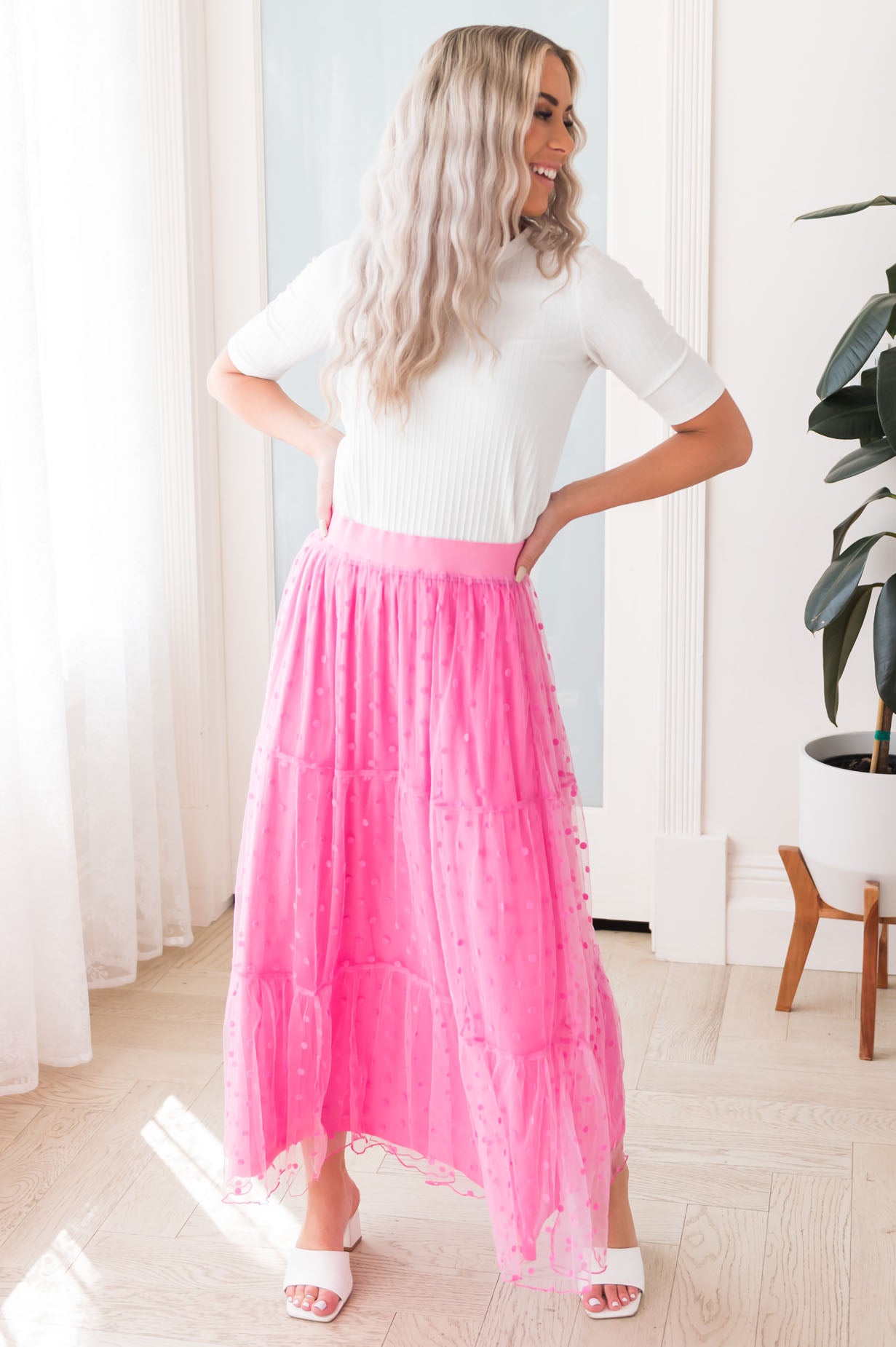 Twirling Beauty Modest Tulle Skirt Skirts vendor-unknown 
