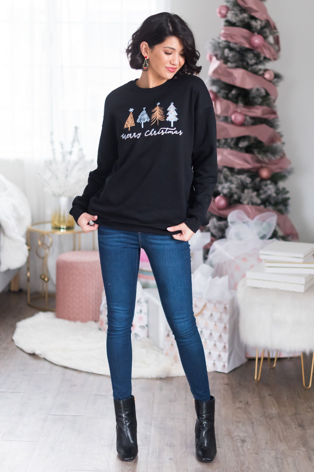 Oh Christmas Tree Modest Sweatshirt Modest Dresses vendor-unknown 