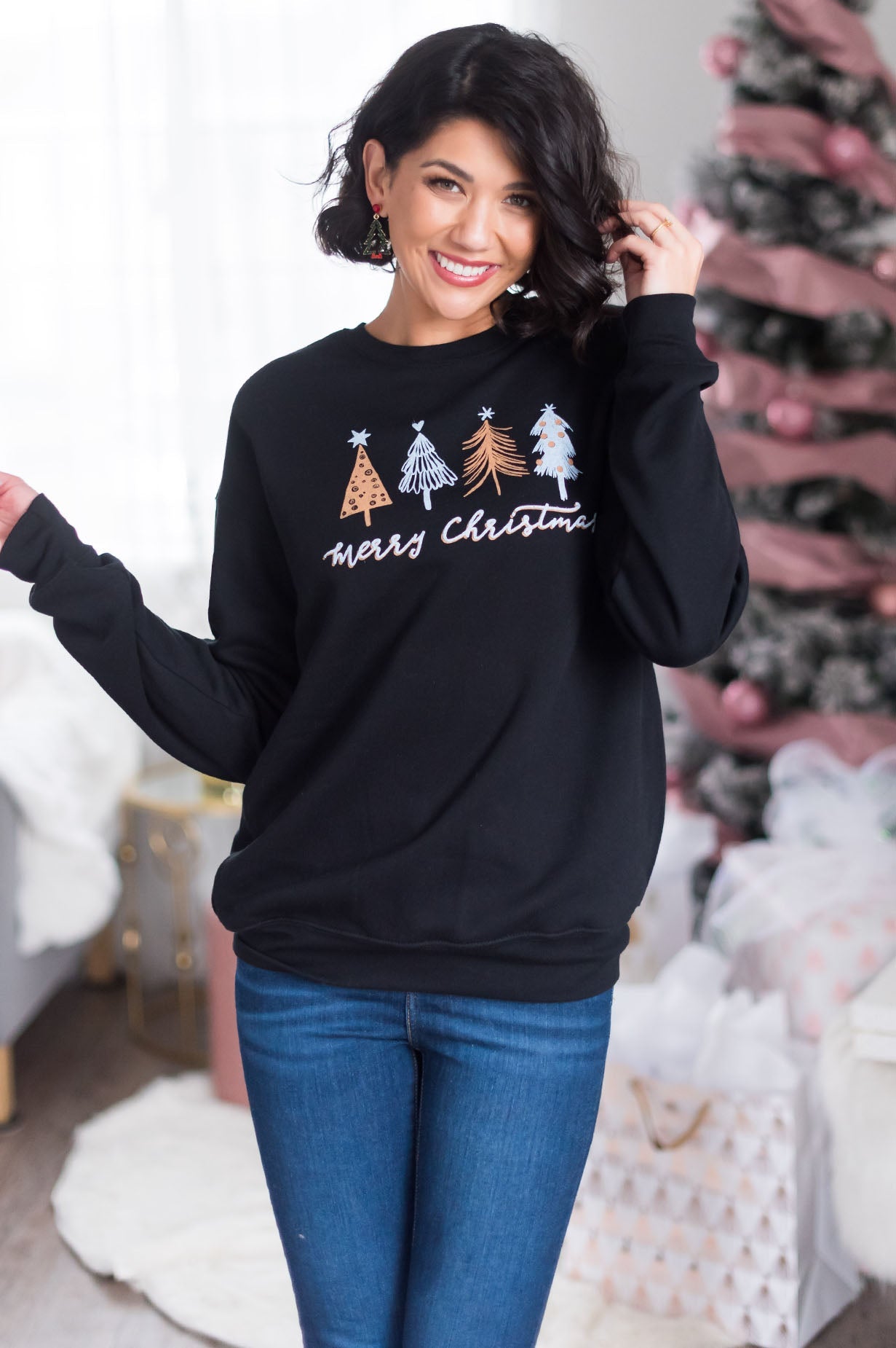 Oh Christmas Tree Modest Sweatshirt Modest Dresses vendor-unknown 