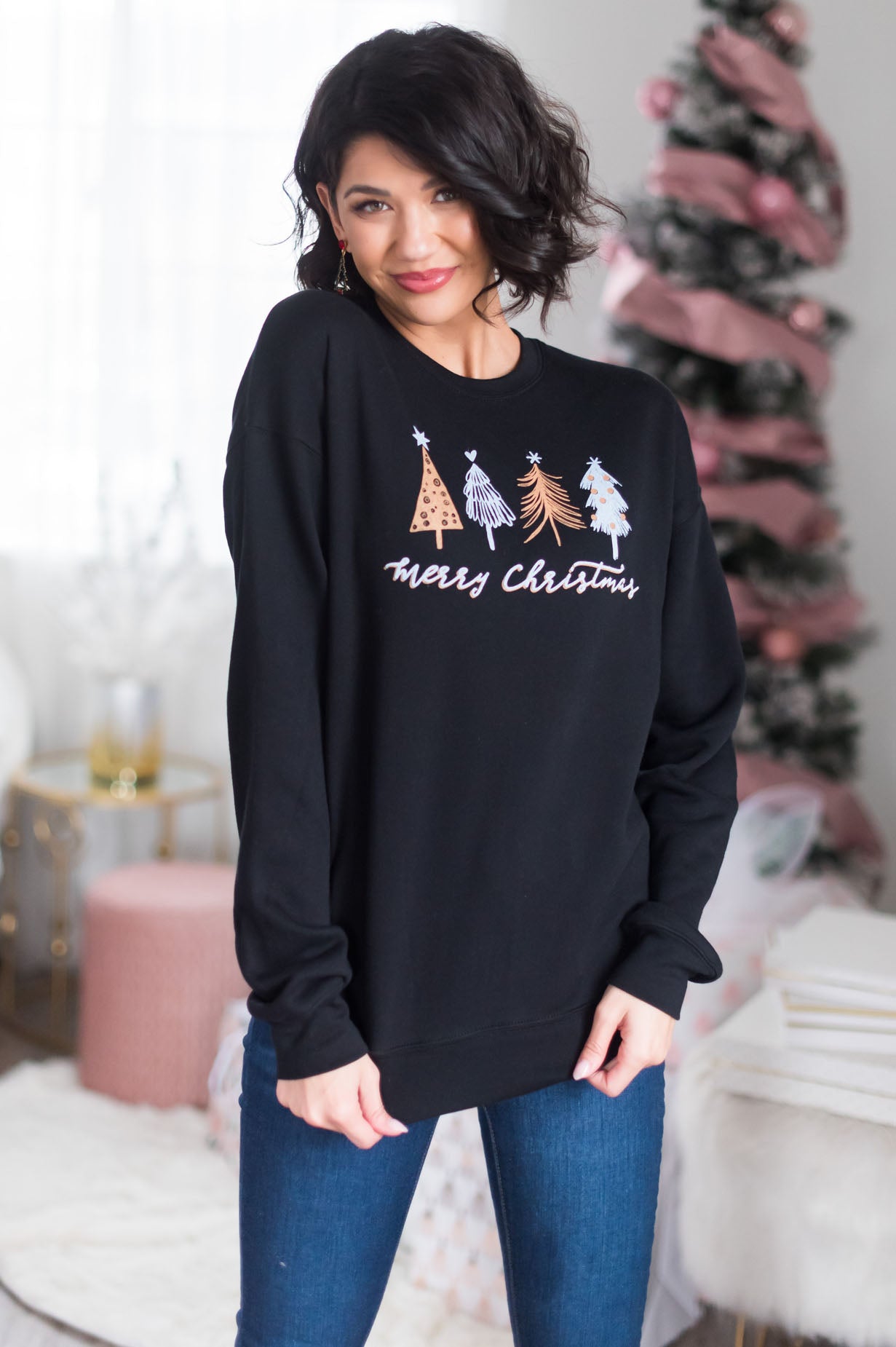 Oh Christmas Tree Modest Sweatshirt Modest Dresses vendor-unknown 