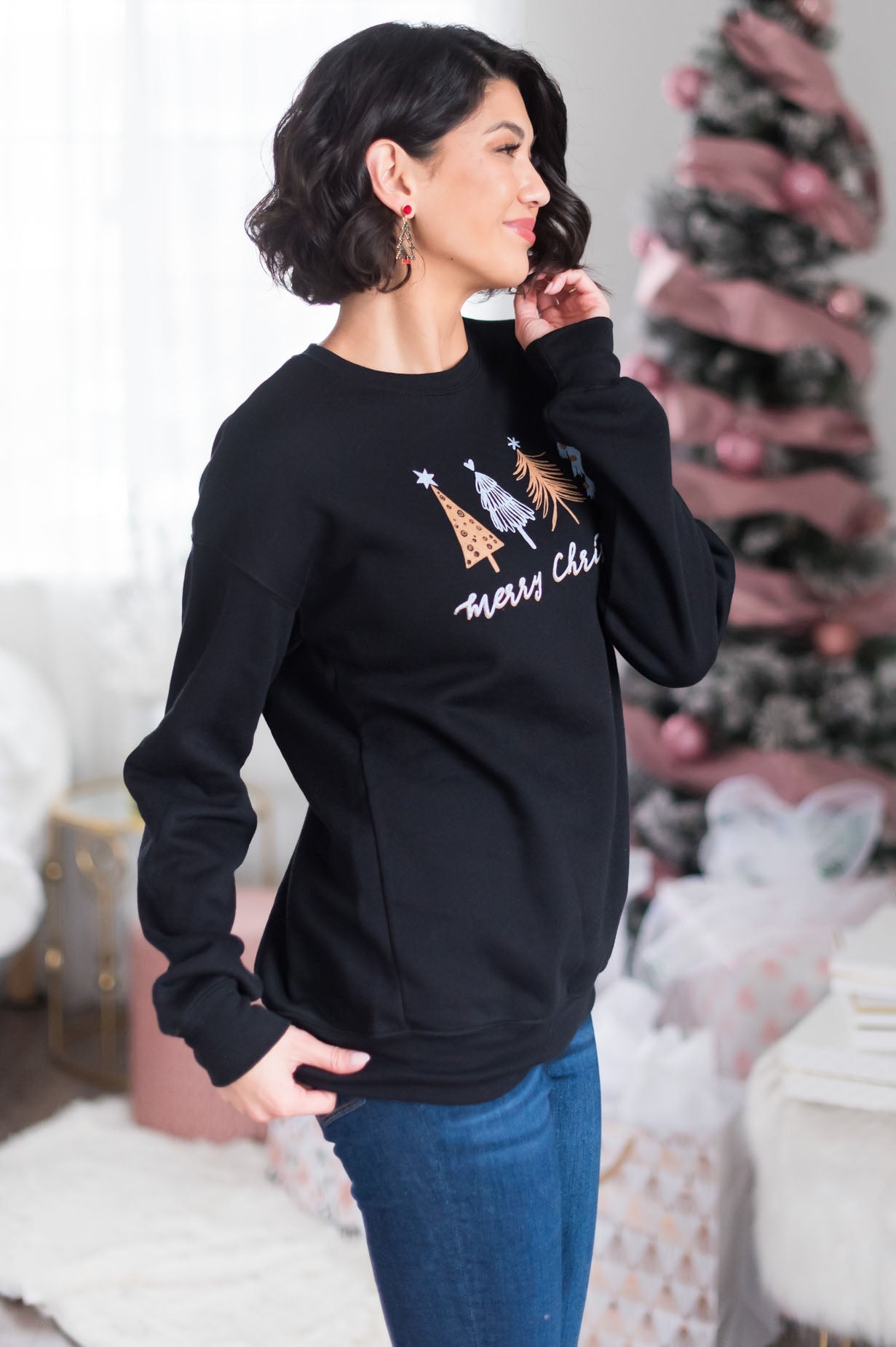 Oh Christmas Tree Modest Sweatshirt Modest Dresses vendor-unknown 