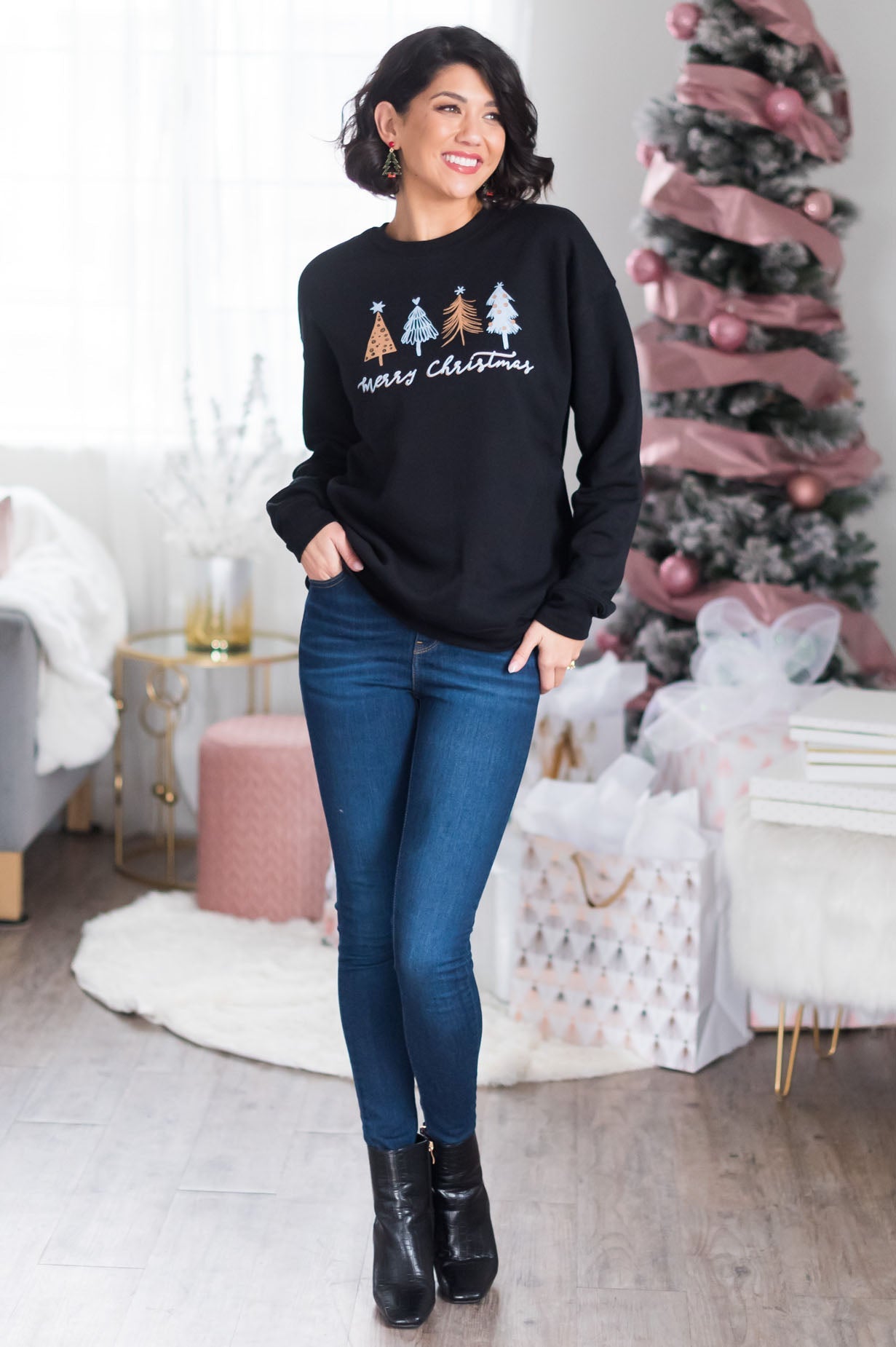 Oh Christmas Tree Modest Sweatshirt Modest Dresses vendor-unknown 