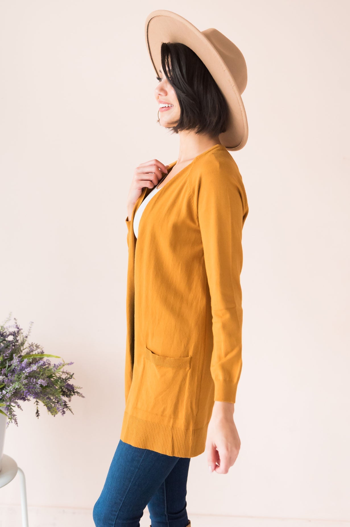 Keep Me Stylish Modest Front Pocket Cardigan Modest Dresses vendor-unknown 