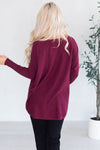 Lovely Day Modest Pocket Sweater Tops vendor-unknown