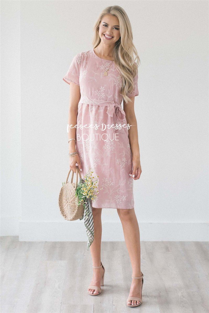 The Marta Modest Dresses vendor-unknown Dusty Pink S 