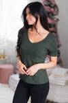 Must Have Modest Ruffle Sleeve Top Tops vendor-unknown