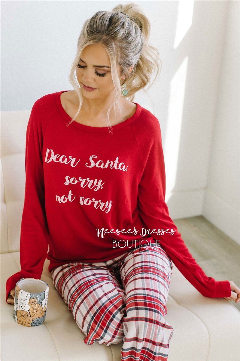 Dear Santa Pajama Set New Year SALE vendor-unknown 