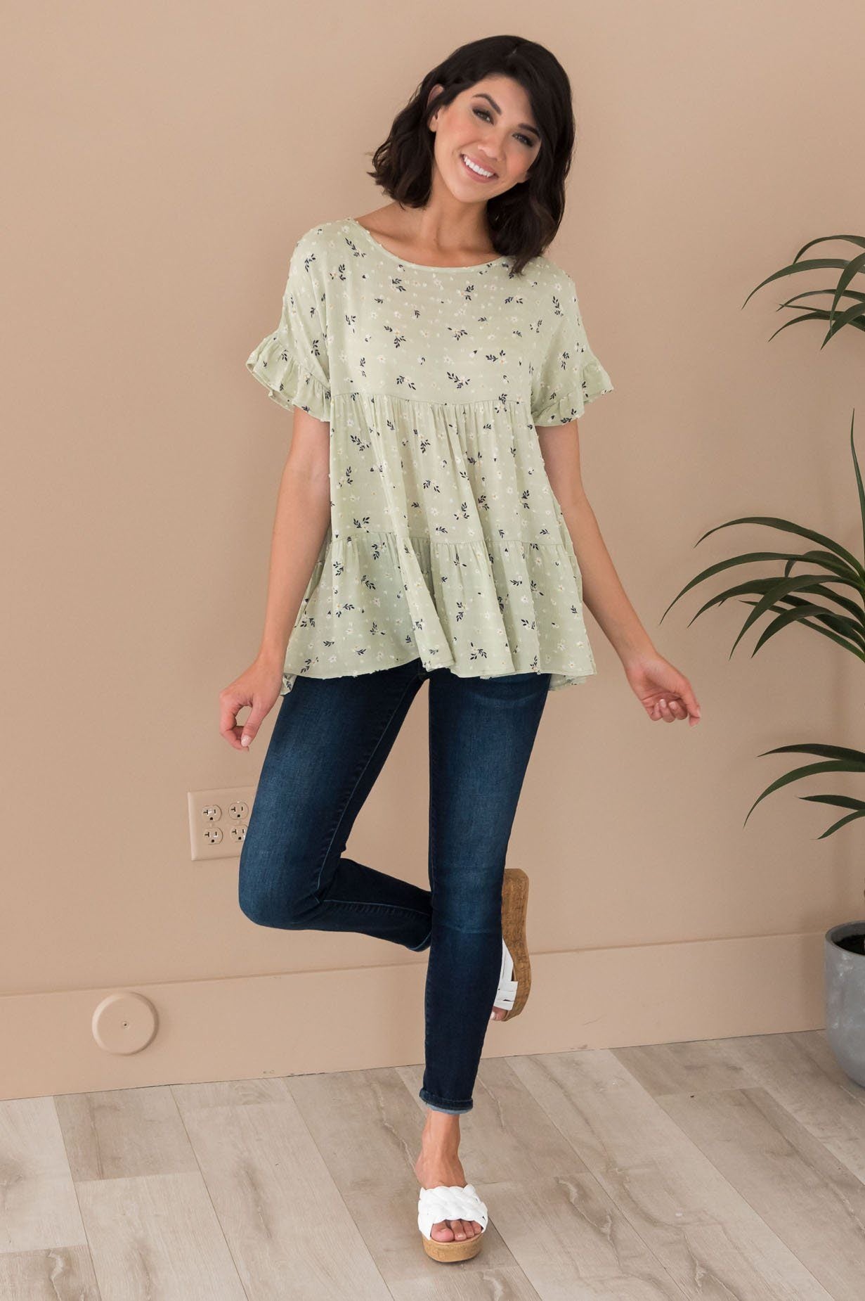 Dainty Daisy Modest Blouse Modest Dresses vendor-unknown 