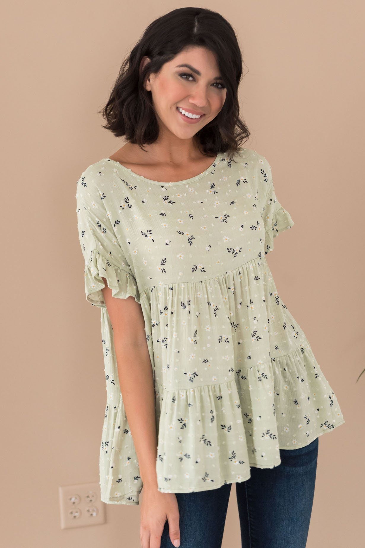 Dainty Daisy Modest Blouse Modest Dresses vendor-unknown 