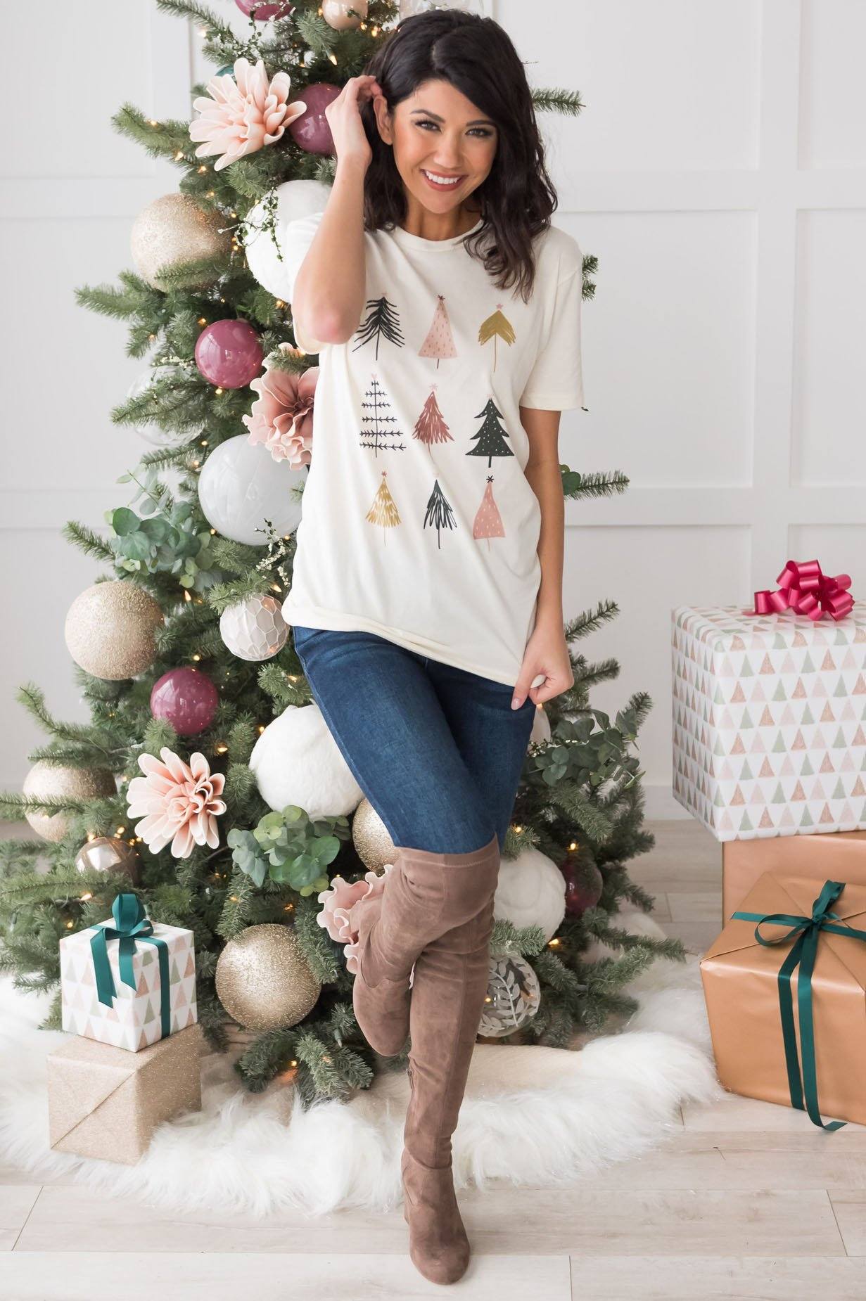 Tree Varieties Modest Tee Modest Dresses vendor-unknown 