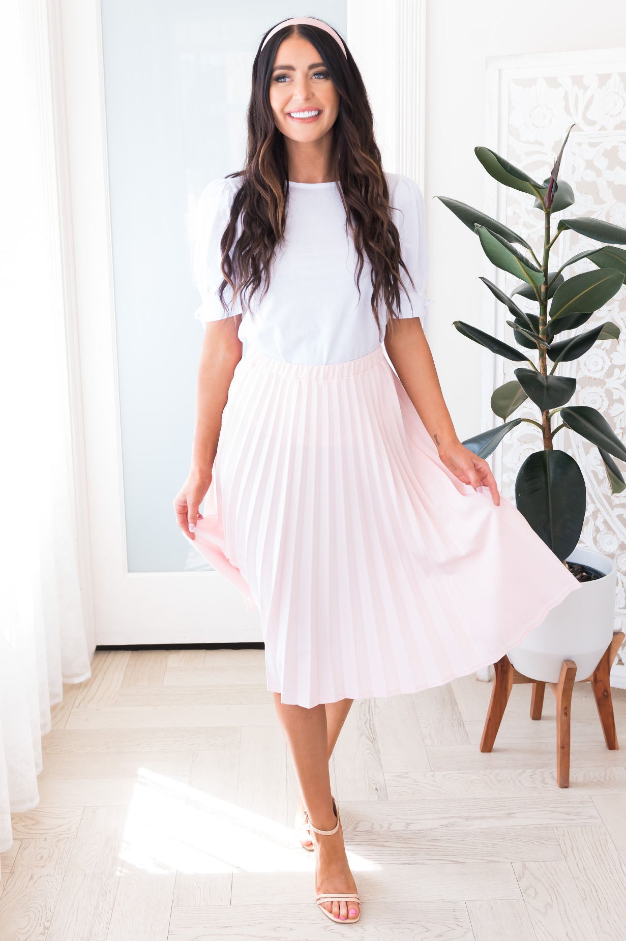 Bare Your Soul Modest Pleat Skirt Skirts vendor-unknown 