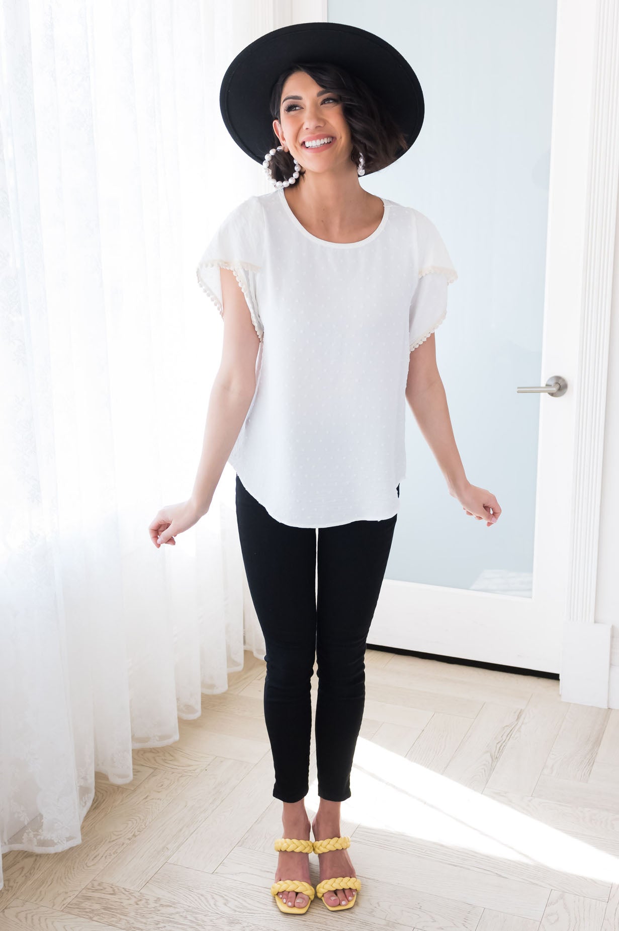 Pretty Pom Pom Modest Top NeeSee's Dresses 