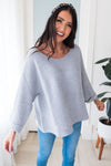 Breezy and Beautiful Modest Ribbed Sweater Tops vendor-unknown
