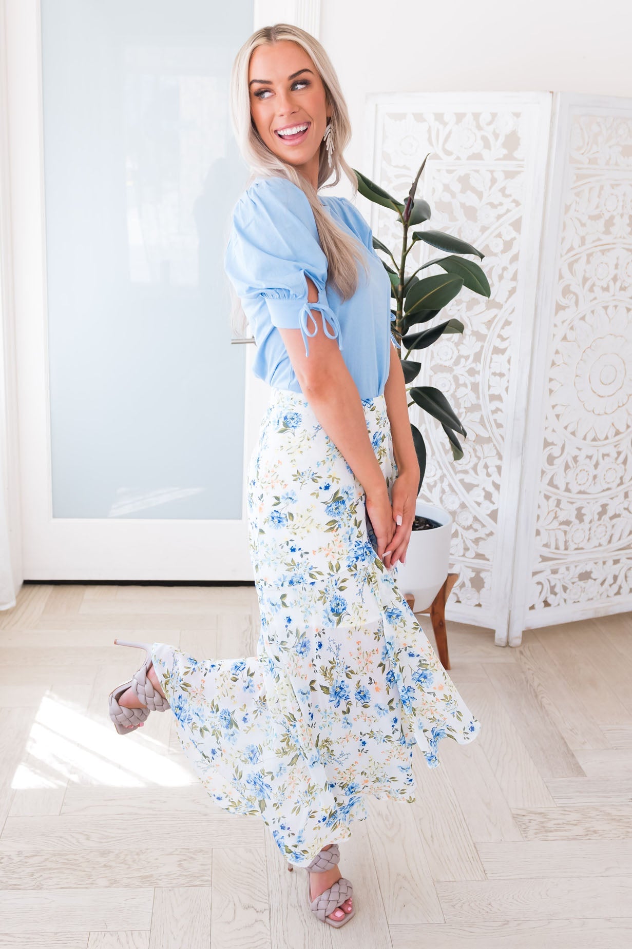 Such A Delight Modest Ruffle Skirt Skirts vendor-unknown 