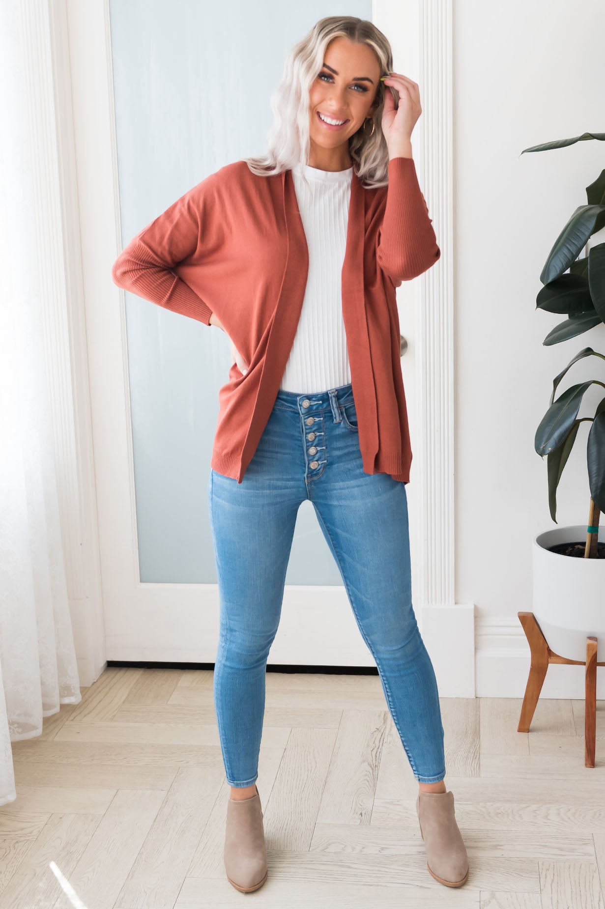 Admired Always Modest Cardigan Tops vendor-unknown 