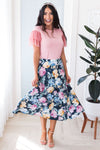 You And Me Modest Satin Skirt Skirts vendor-unknown