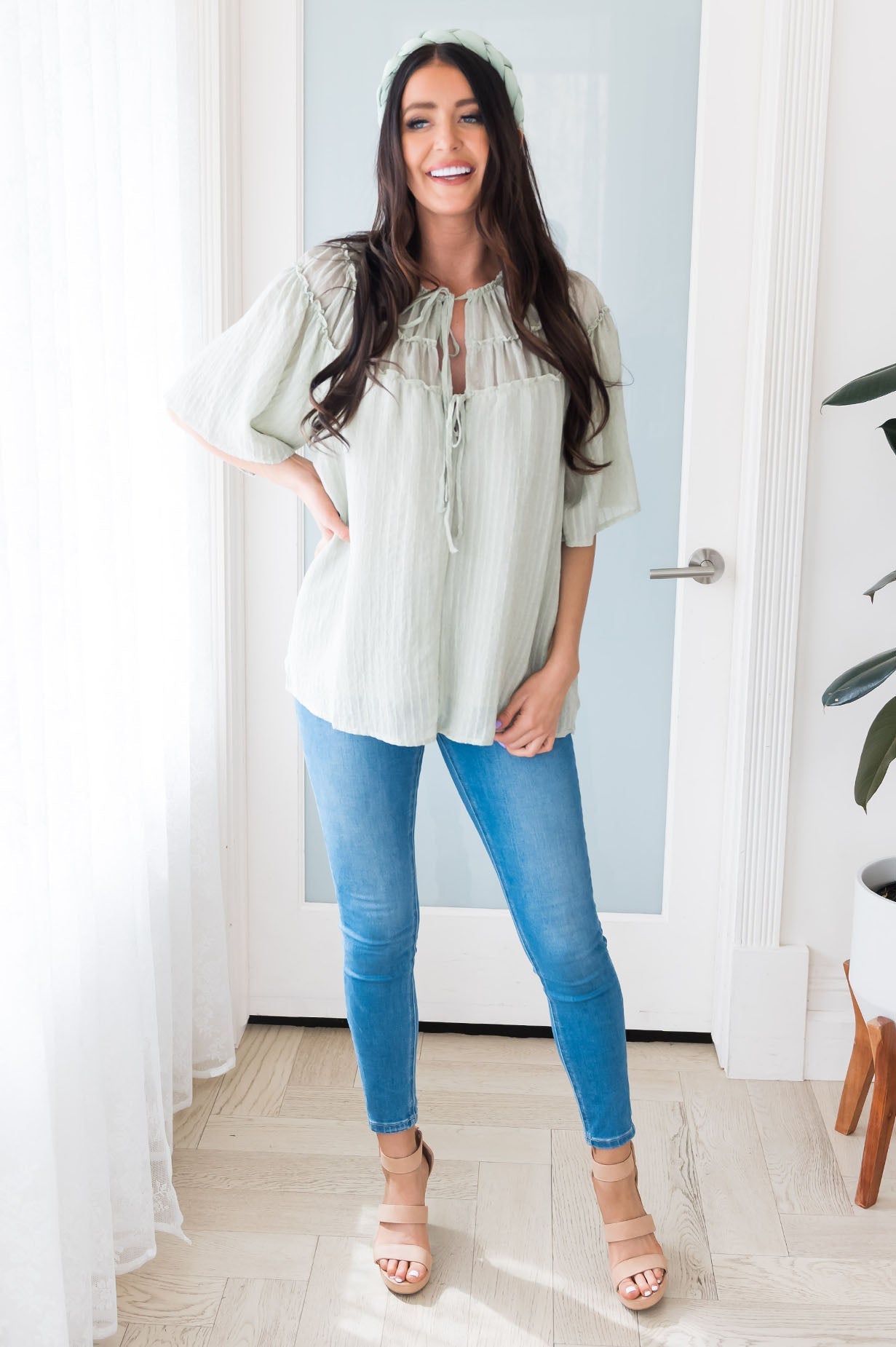 Ready For Fun Modest Blouse Tops vendor-unknown 